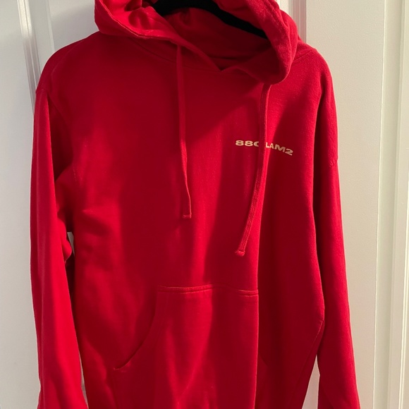 88 Glam 2 Red Pullover - Men’s in Red - Picture 1 of 2